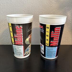 Vintage 1992 McDonald's USA Dream Team collector cups featuringMalone and Mullin